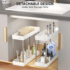 5.1” Slim Rolling Storage Cart for Narrow Spaces – 4-Tier Gap Organizer