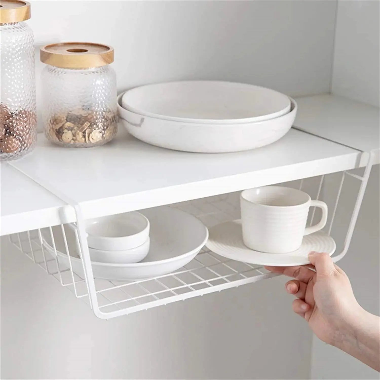 Instant Under-Shelf Storage Basket (2-Pack)