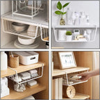 Under-Shelf Storage Basket – Space-Saving Shelf Organizer (2-Pack)
