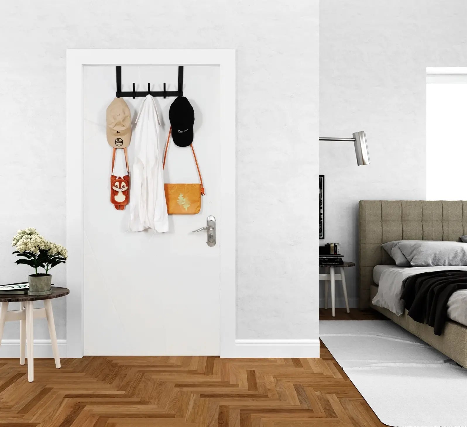 Over-the-Door Hook Rack – No-Drill Hanging Organizer (10 Hooks)