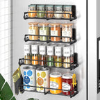 Magnetic Spice Rack – Space-Saving Fridge Organizer (4-Pack)