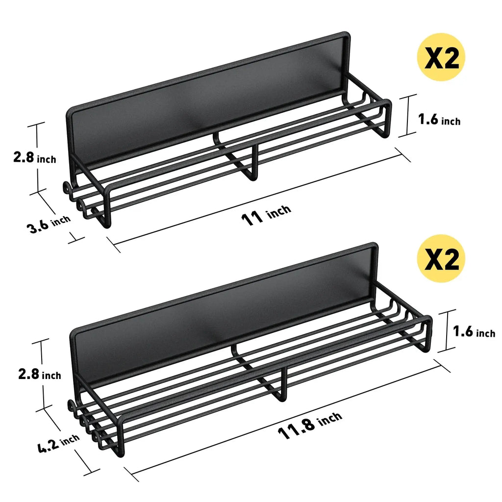 Magnetic Spice Rack – Space-Saving Fridge Organizer (4-Pack)